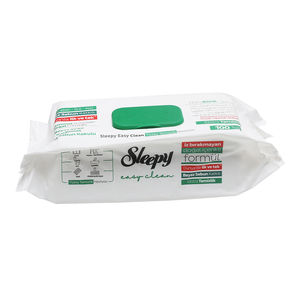 SƏTH TƏMİZLƏYİCİ NƏM SALFET SLEEPY YAŞIL (100 ƏDƏD)