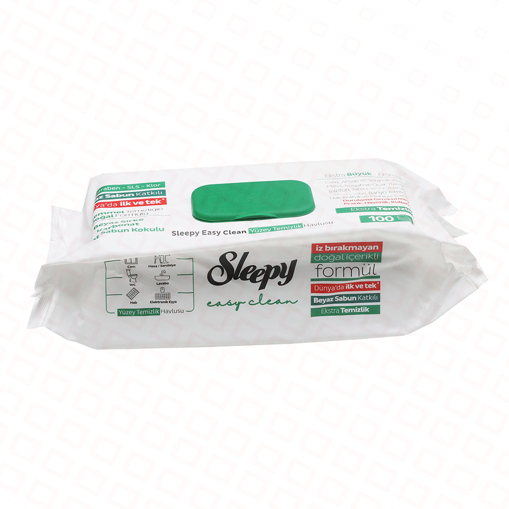 SƏTH TƏMİZLƏYİCİ NƏM SALFET SLEEPY YAŞIL (100 ƏDƏD)