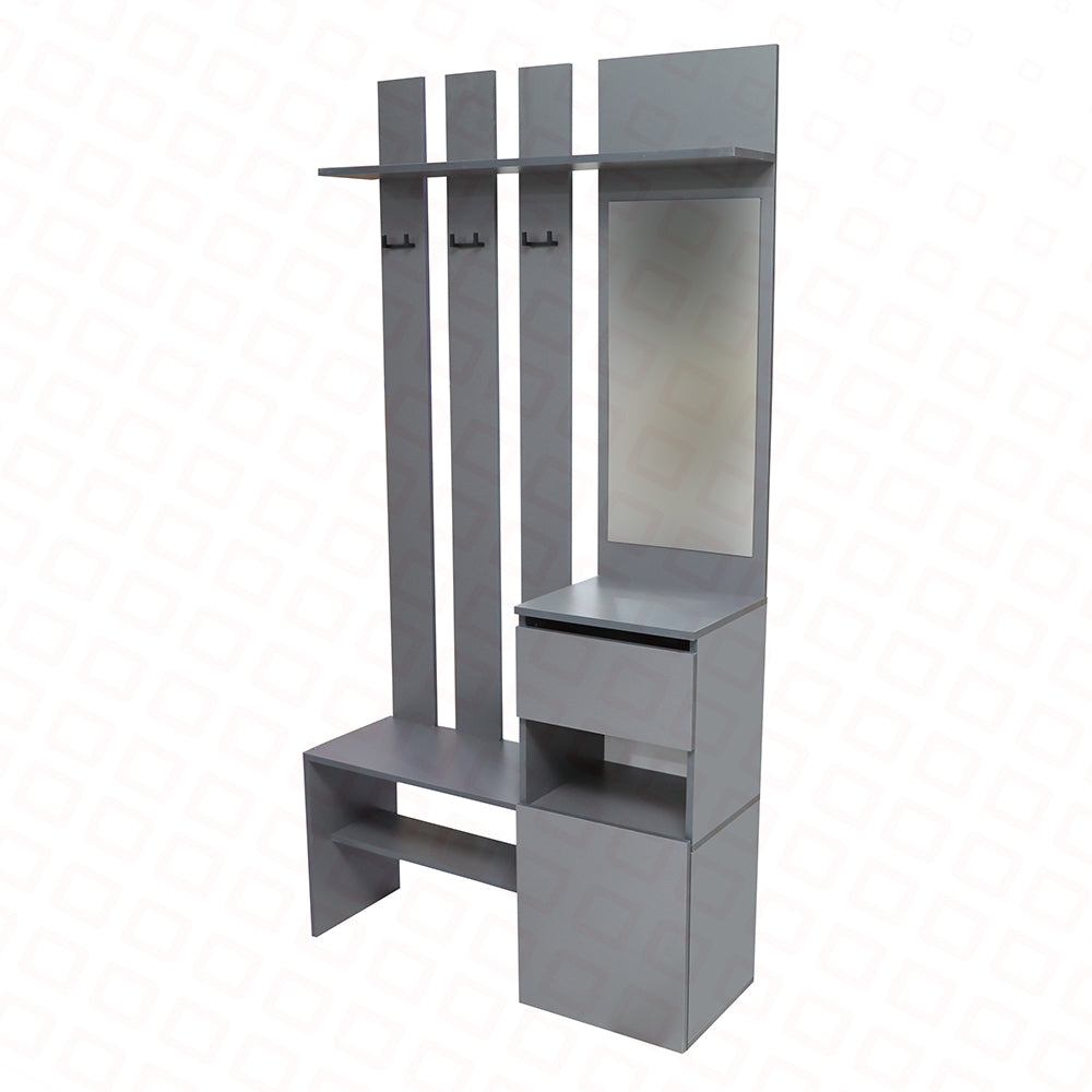 DƏHLİZ RƏFİ MODUL SİSTEMİ "DENVER" GÜZGÜLÜ QRAFİT