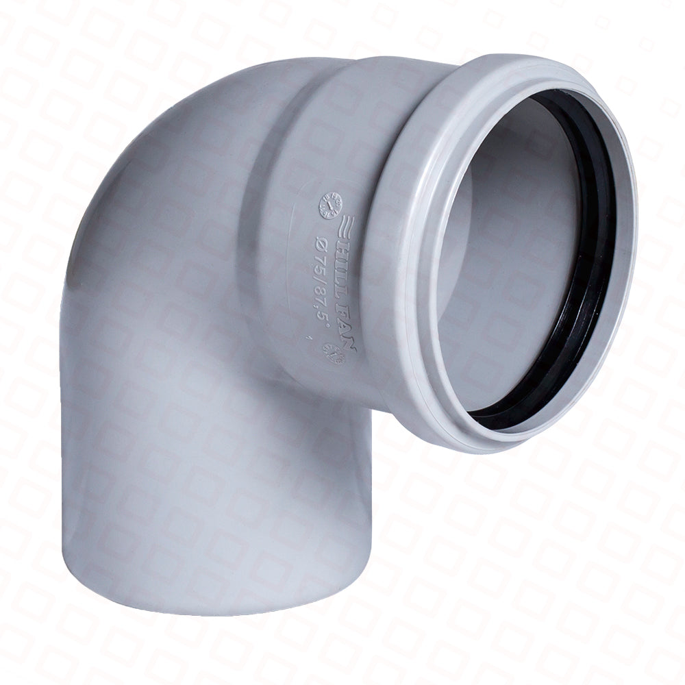 HILL FAN DİRSƏK (KANALİZASİYA) 90° 50 MM