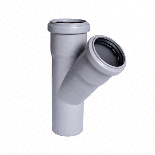 HILL FAN ÜÇLÜK (KANALİZASİYA) 45° 50/50 MM