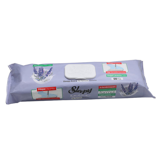 DÖŞƏMƏ SİLƏN ÜÇÜN NƏM SALFET SLEEPY EXTRA LAVANDA (50 ƏDƏD)