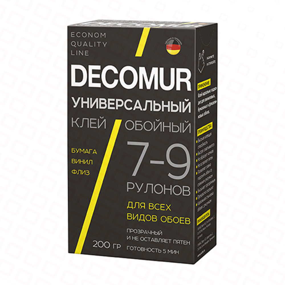 DECOTRİC DECOMUR UNİVERSAL DİVAR KAĞIZI YAPIŞDIRICISI 200 Q