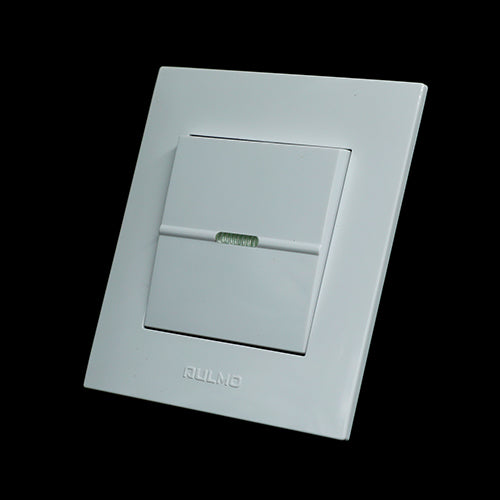 AULMO WHITE PLAIN 1-GANG SWITCH VAVIEN– Omid