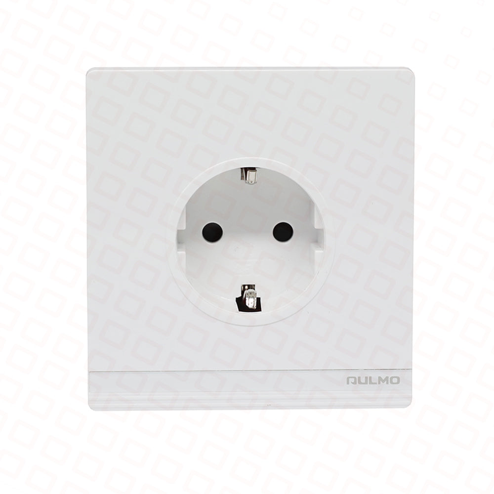 AULMO PEARL WHITE 16A 1Lİ DERIN RAZETKA