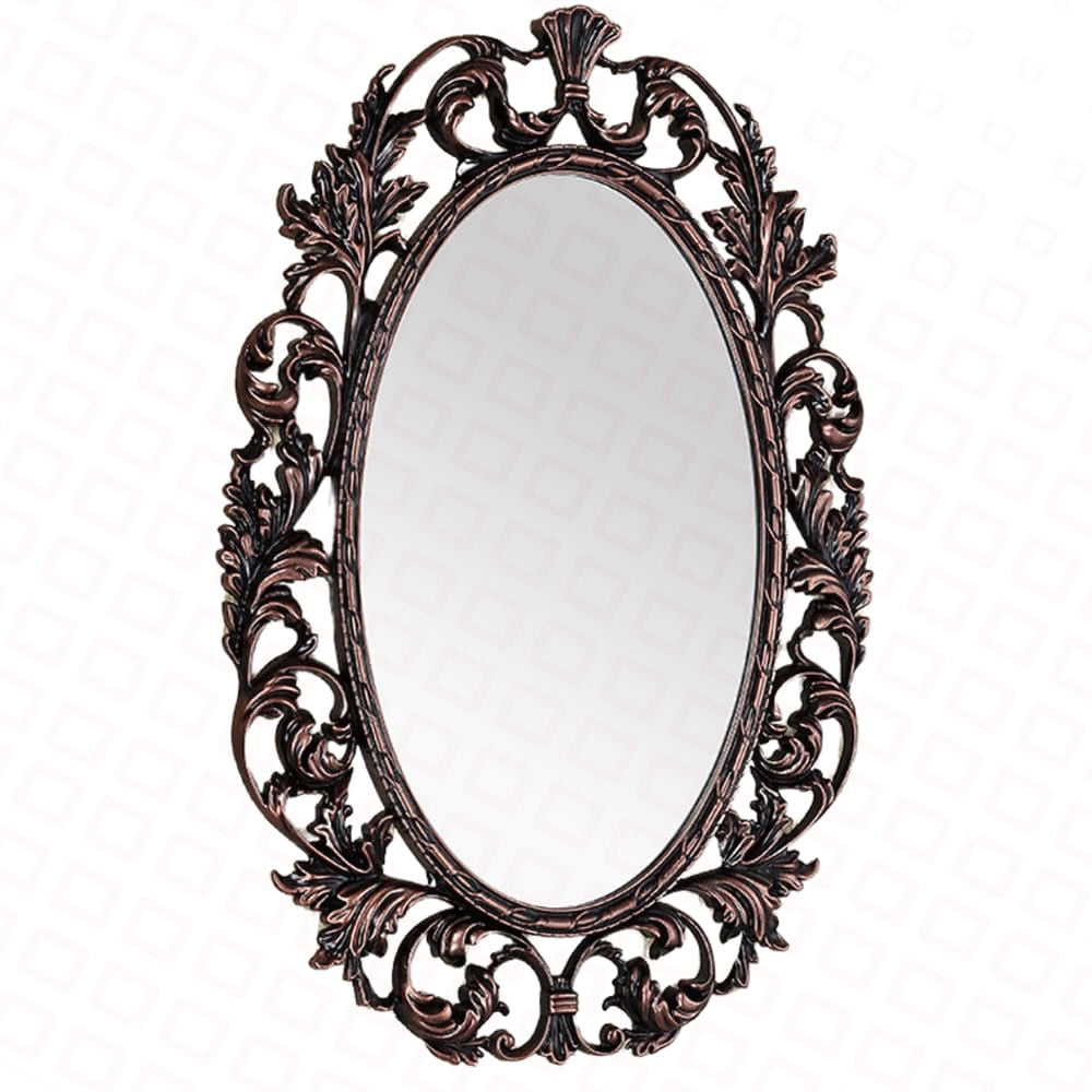GÜZGÜ DEKORATİV ÇELİK AYNA OVAL 888