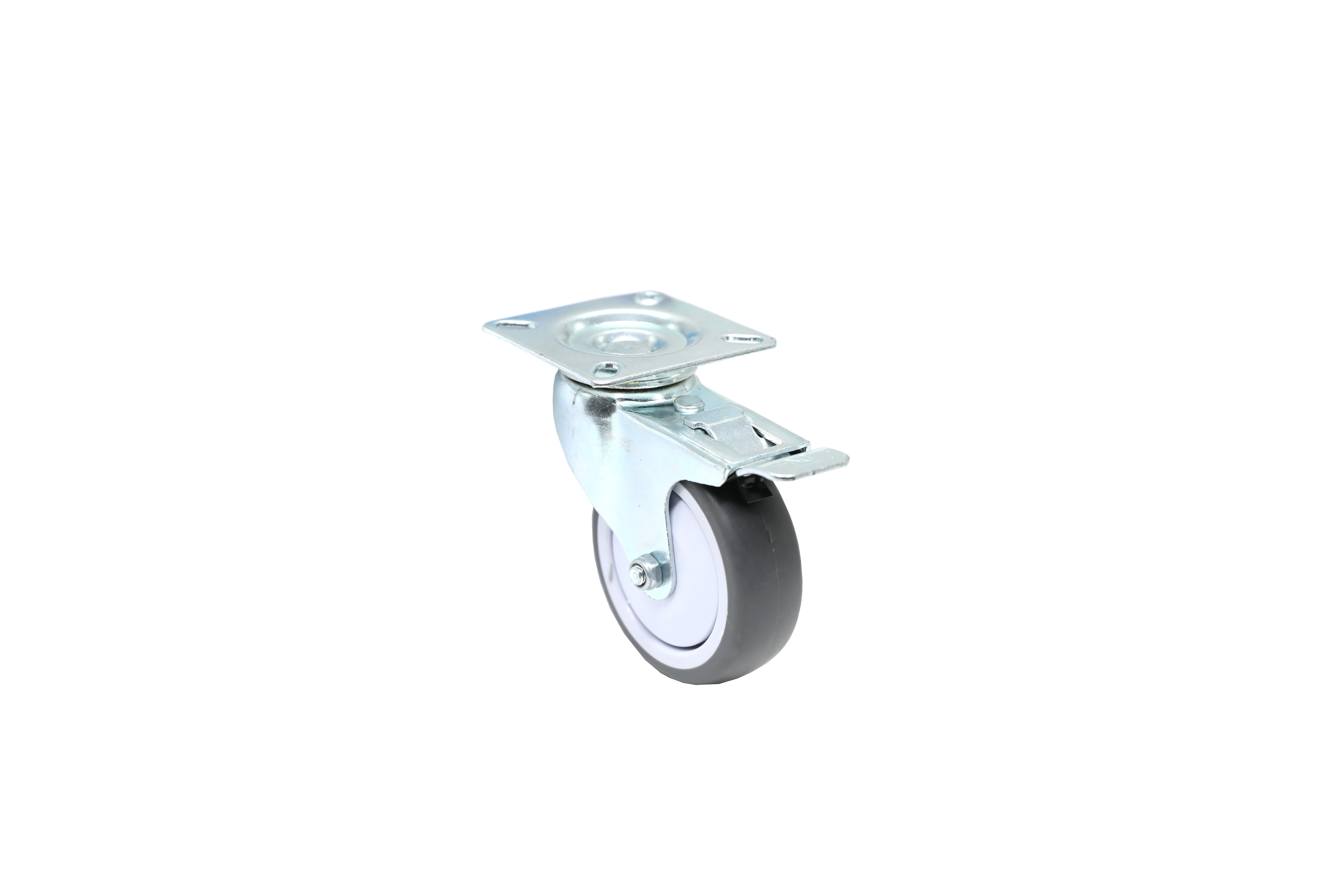 FURNITURE CASTOR PLATFORM WITH BRAKE 75MM MAT05– Omid