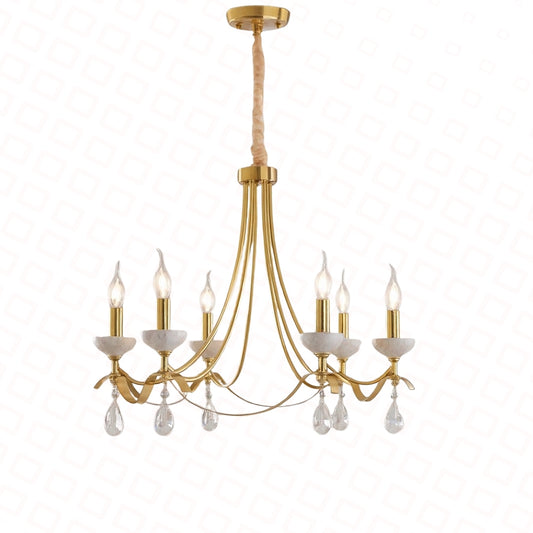 ÇİLÇIRAQ 9068/6 QIZILI+AĞ D610XH520 E14X6