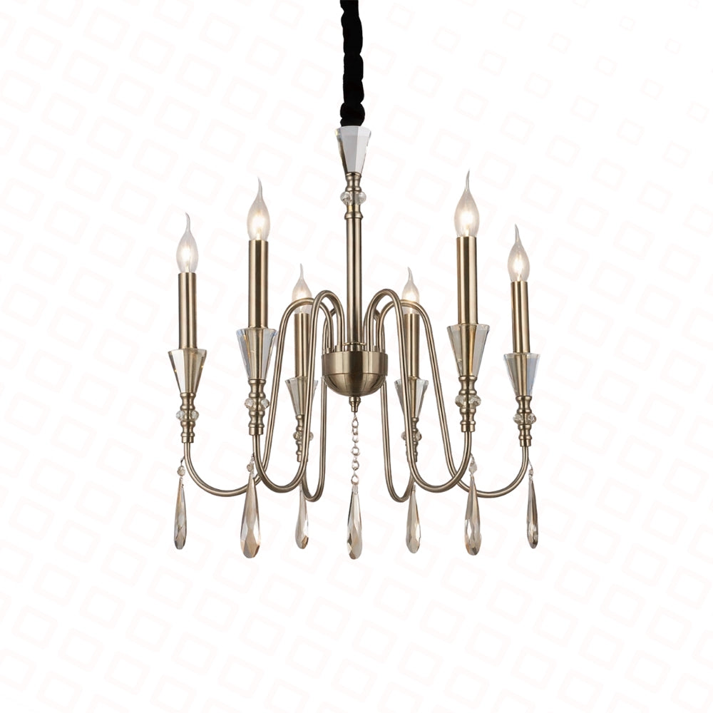 ÇİLÇIRAQ 8966A/6 QARA QIZILI D580XH620 E14X6