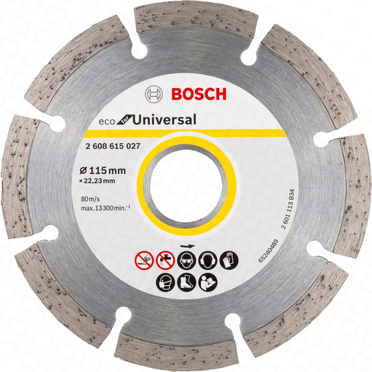 DİSK ALMAZ KƏSİCİ BOSCH ECO UNİVERSAL 115X22.23MM