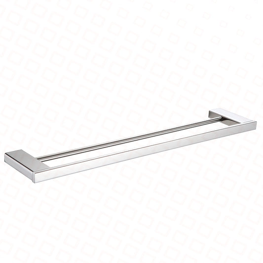 BGL DOUBLE WALL-MOUNTED TOWEL BAR LONG CHROME