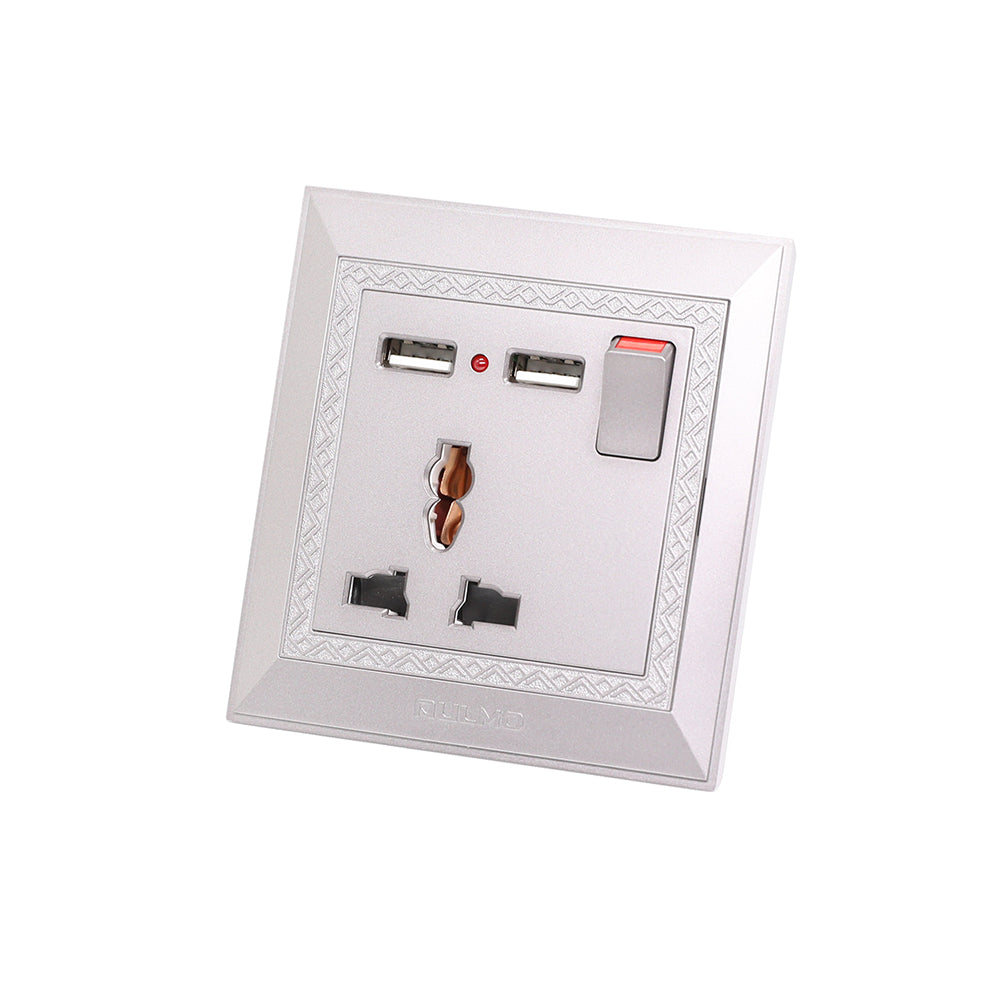 AULMO NEBULA ASH 2 USB + 1G 1 MULTI SOCKET– Omid