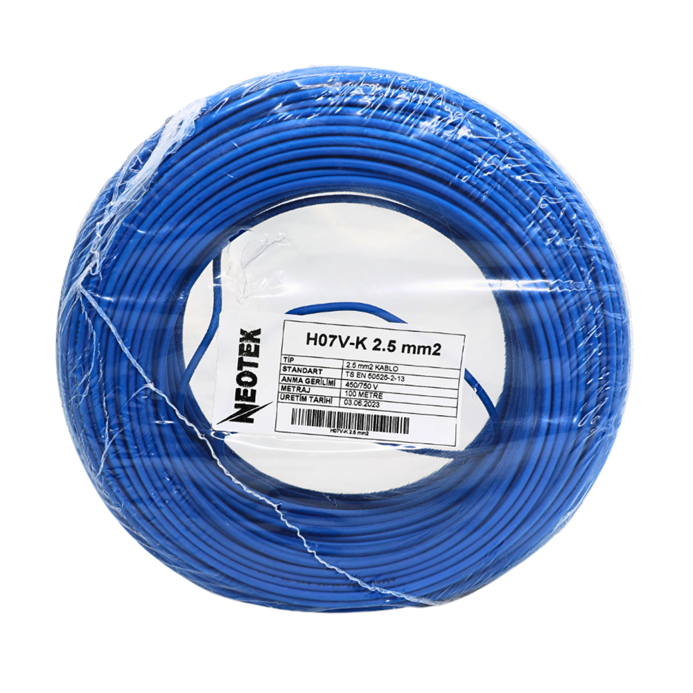 NEOTEK KABEL NYAF H07V-K MAVI 1x2.5 M