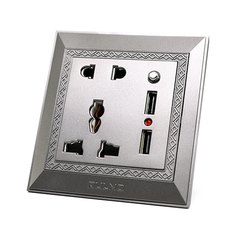 AULMO NEBULA ASH 2 USB + 1 RAZETKA  + 1 MULTİ RAZETKA