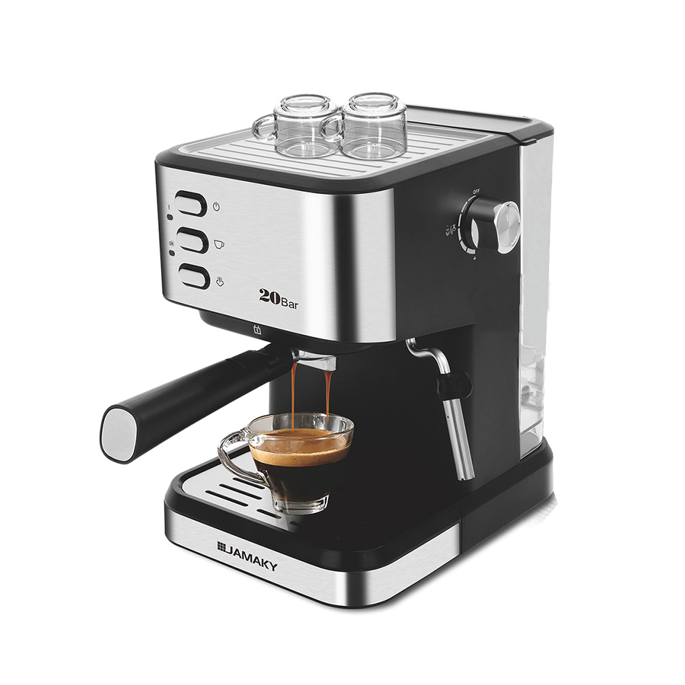 KOFE APARATI JAMAKY JMK9009 1200W POMPA 20BAR 1.5L ABS/SS430