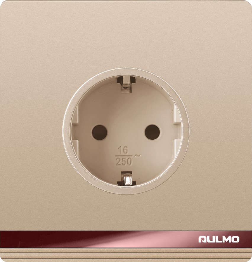 ELEKTRİK YUVASI (RAZETKA) AULMO MATTE GOLD 16A DƏRİN QAPAQLI