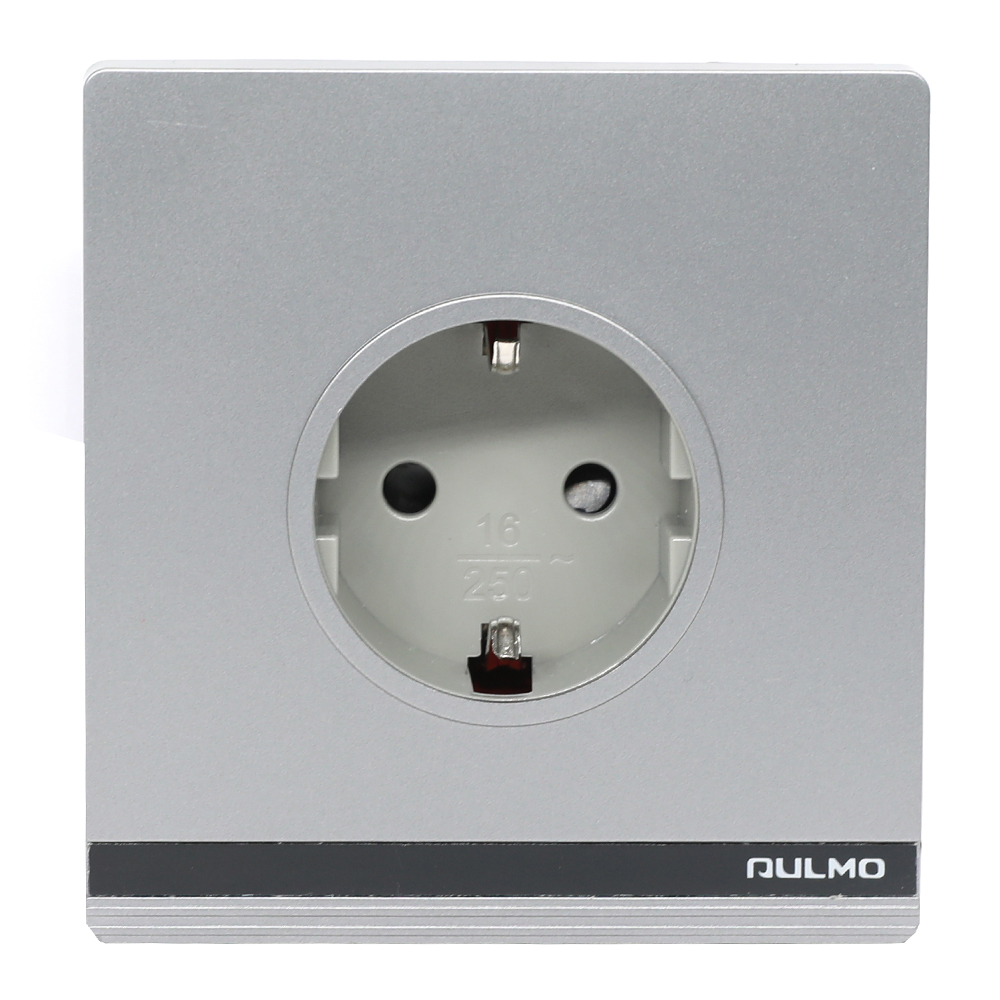 ELEKTRİK YUVASI (RAZETKA) AULMO  KARBON BOZ 1-Lİ, DƏRİN,16A