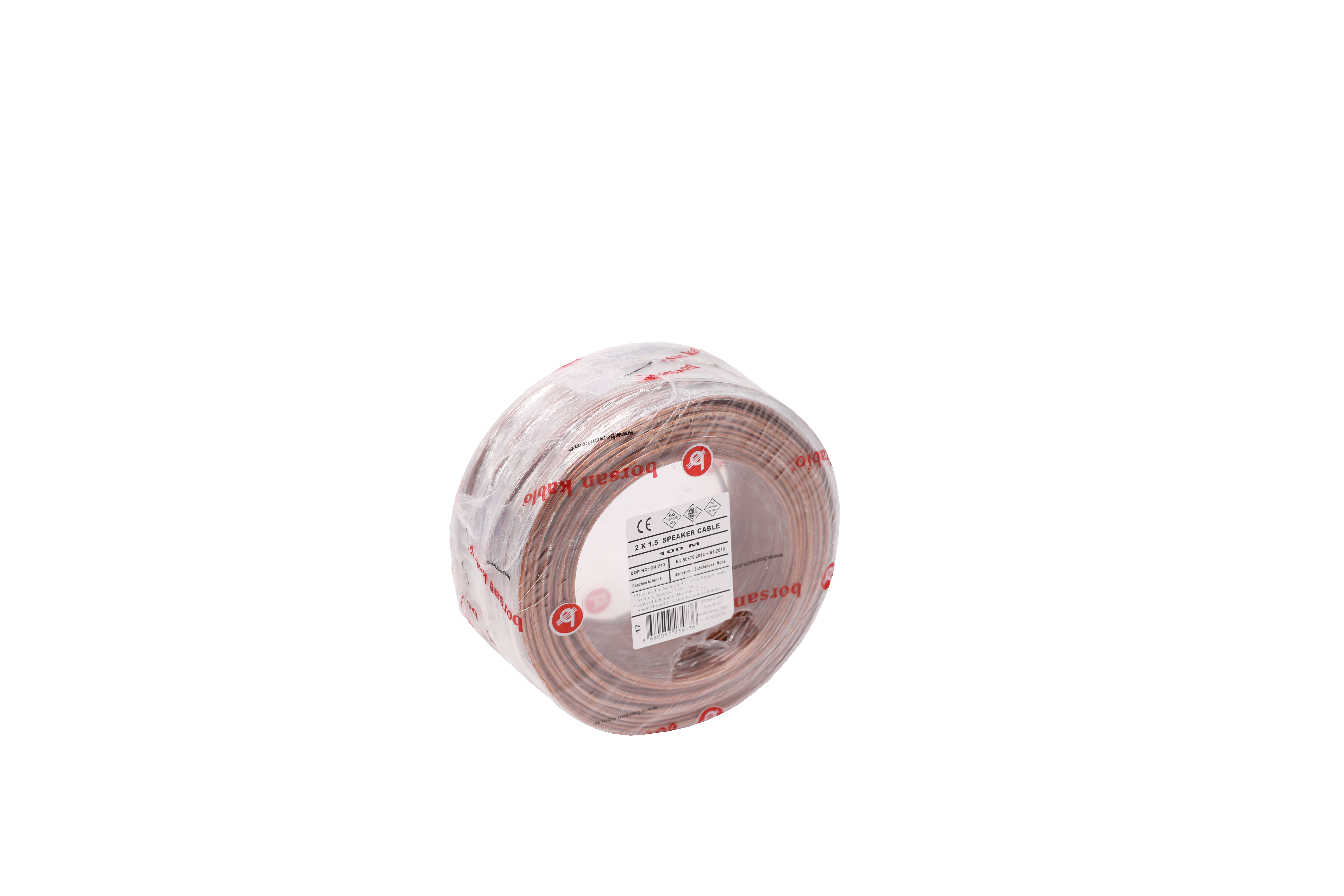 BORSAN BR - B815 - 1B12 - 1700 ELEKTRİK KABELİ ŞƏFFAF LAPŞA 2*2,5 MM2