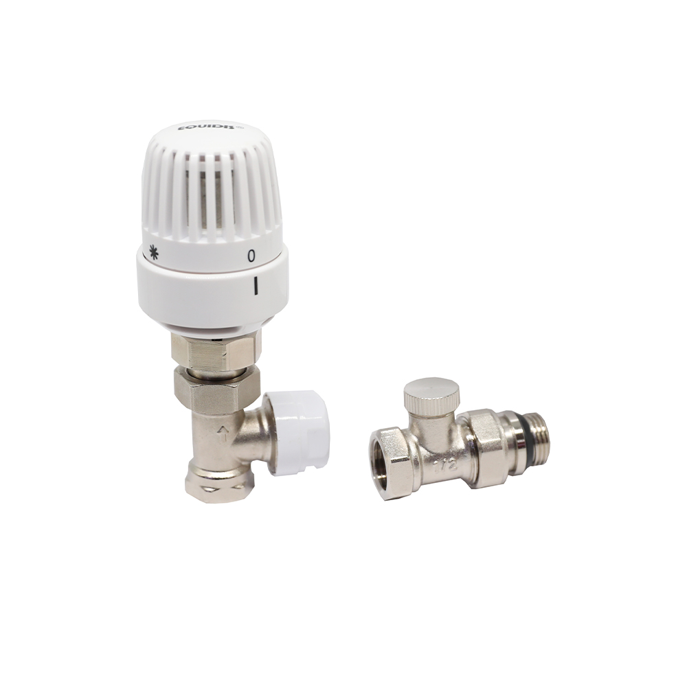 RADİATOR ÜÇÜN TERMOSTATİK DƏST EQUIDIS EQ-8120 DÜZ TERMOKLAPANLI