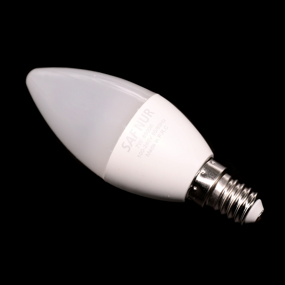 LAMPA 7W  LED CANDLE E14 WH