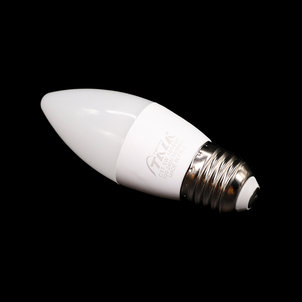 LAMPA 5W LED CANDLE E27 WH